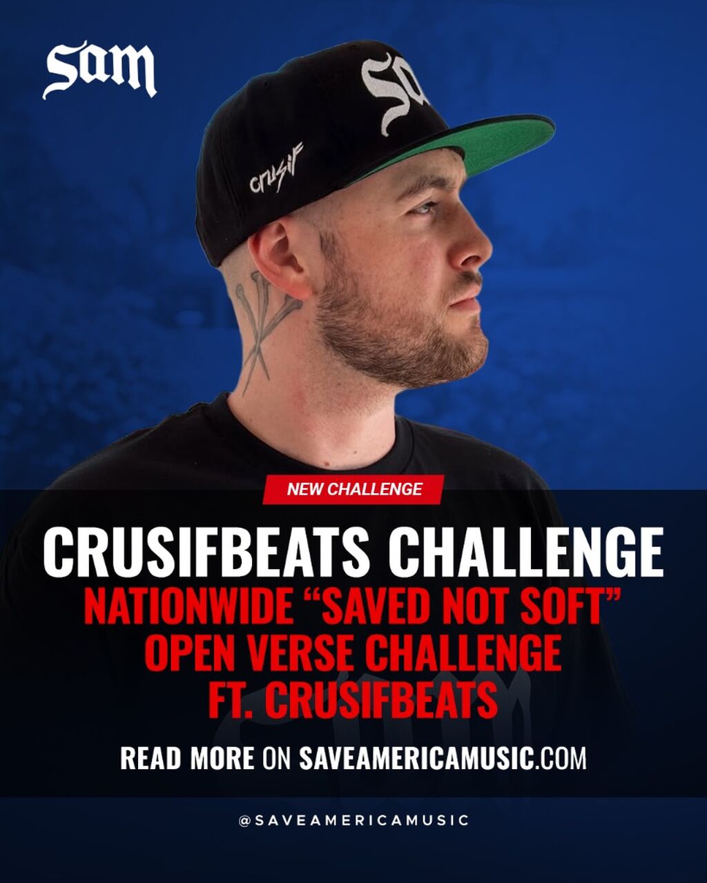 Save America Music Launches Nationwide &ldquo;Saved Not Soft&rdquo; Open Verse Challenge Featuring CrusifBeats