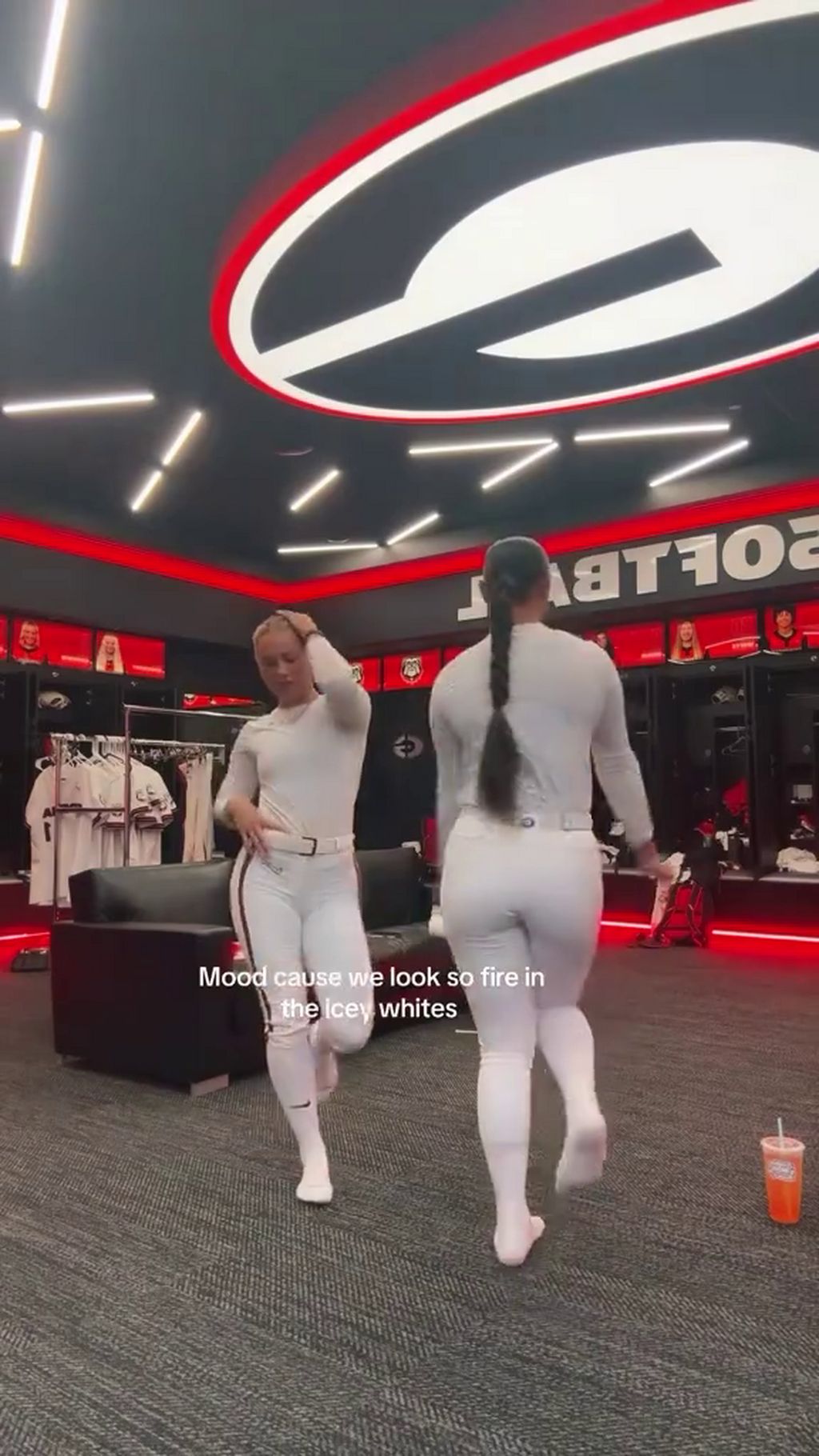 Behind the Scenes: Icy Whites and the Joyful Dance of Team Spirit!