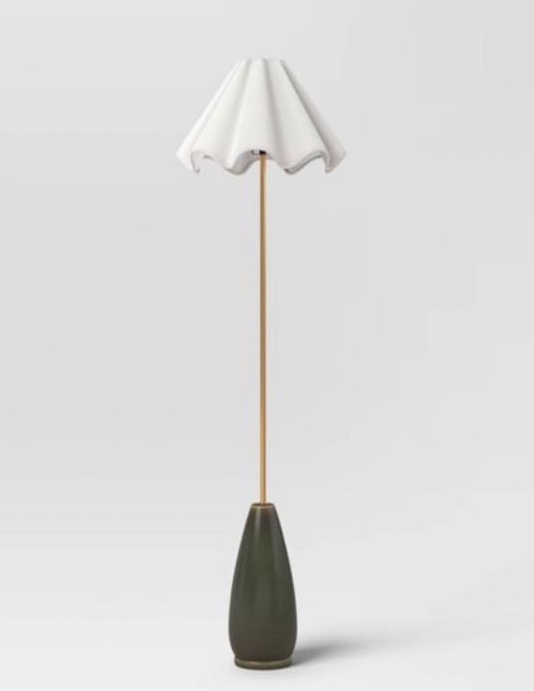Fluted floor lamp