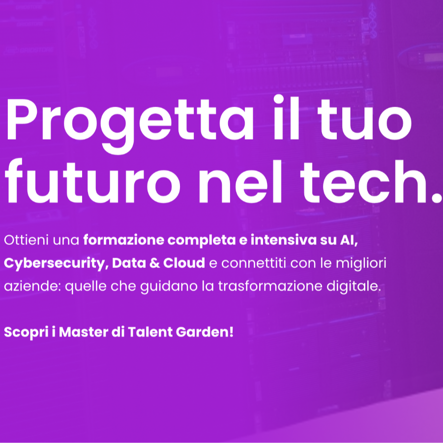 Progetta il tuo futuro nel tech
