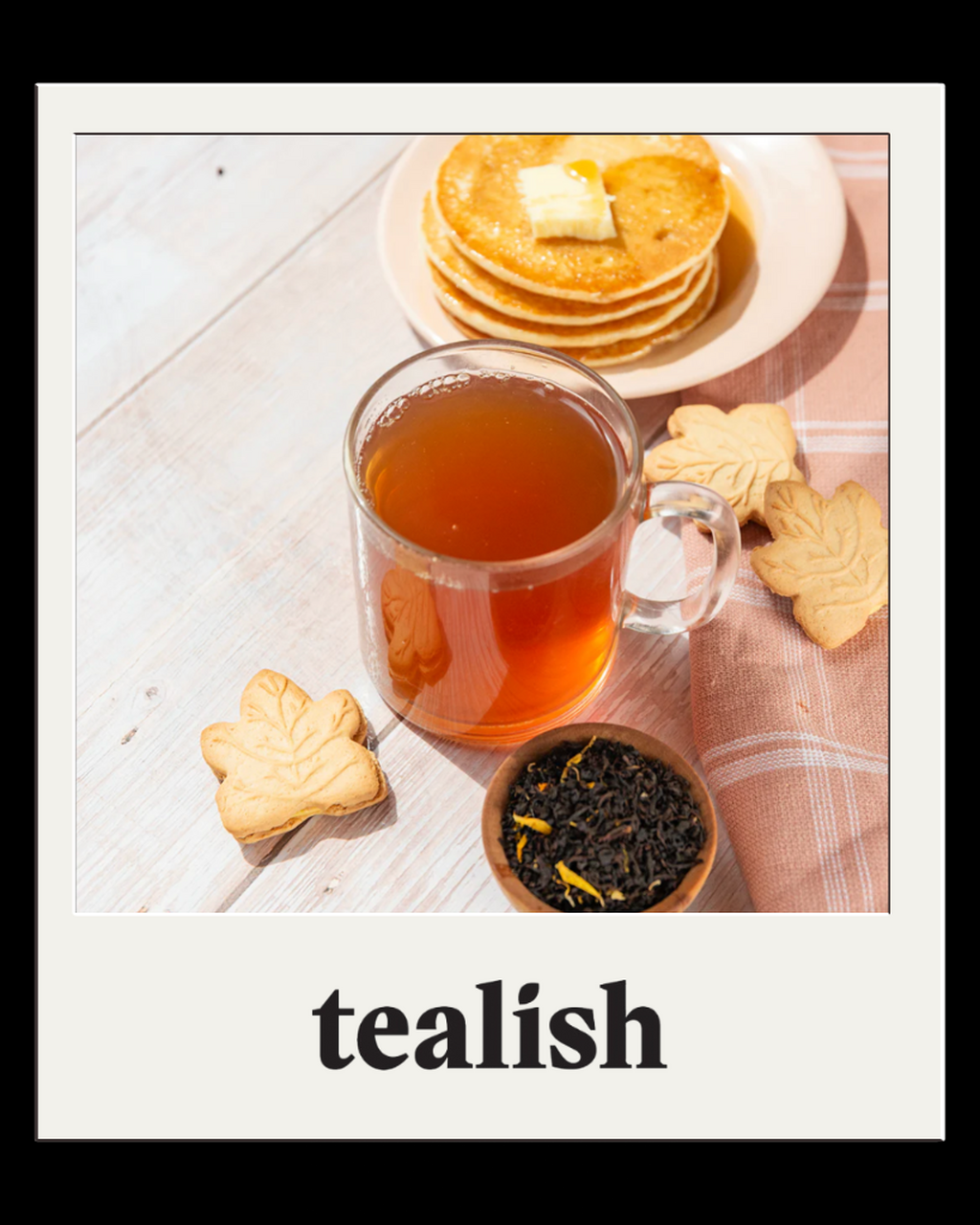 Tealish tea loose leaf sachet maple decaffeinated organic