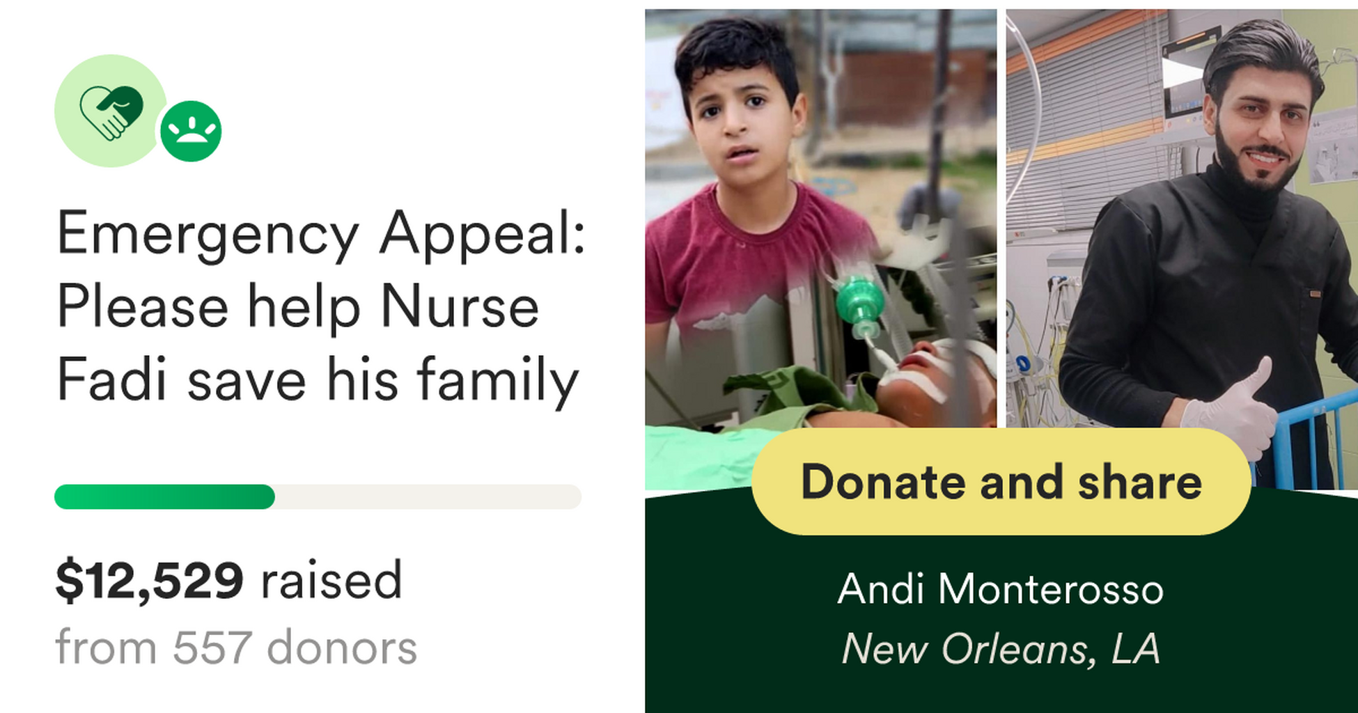 Donate to Emergency Appeal: Please help Nurse Fadi save his family, organised by Andi Monterosso