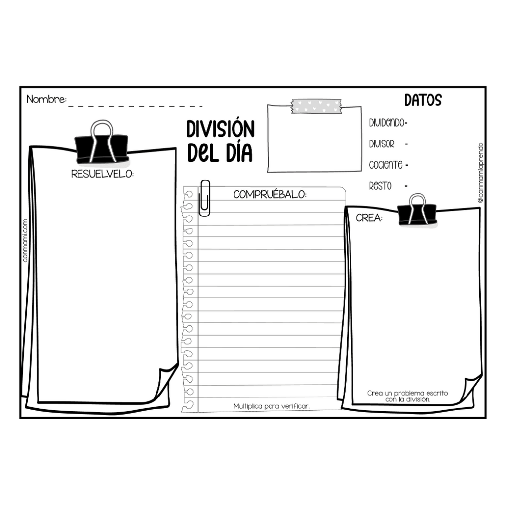 Divisi&oacute;n del d&iacute;a