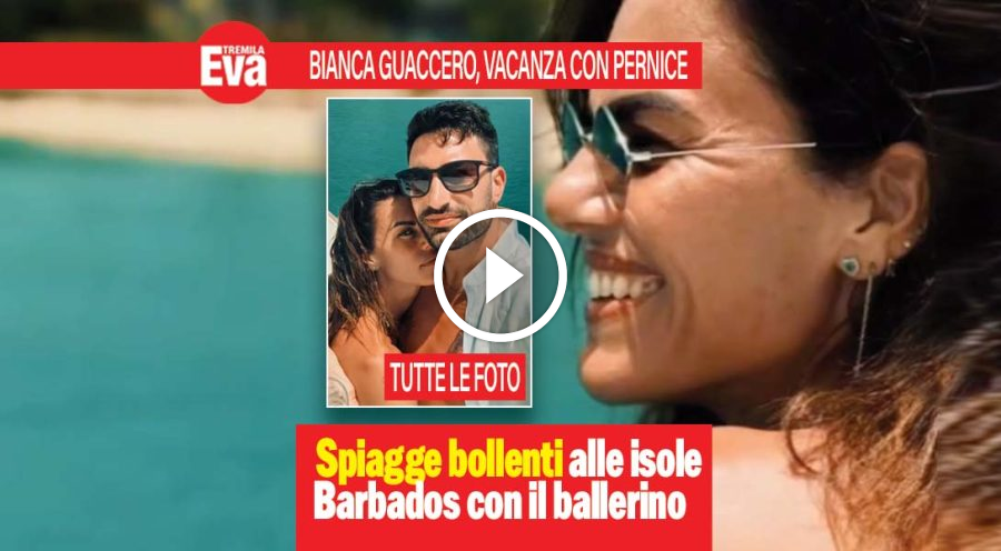 Bianca Guaccero, vacanza d'amore ai Caraiibi con Pernice