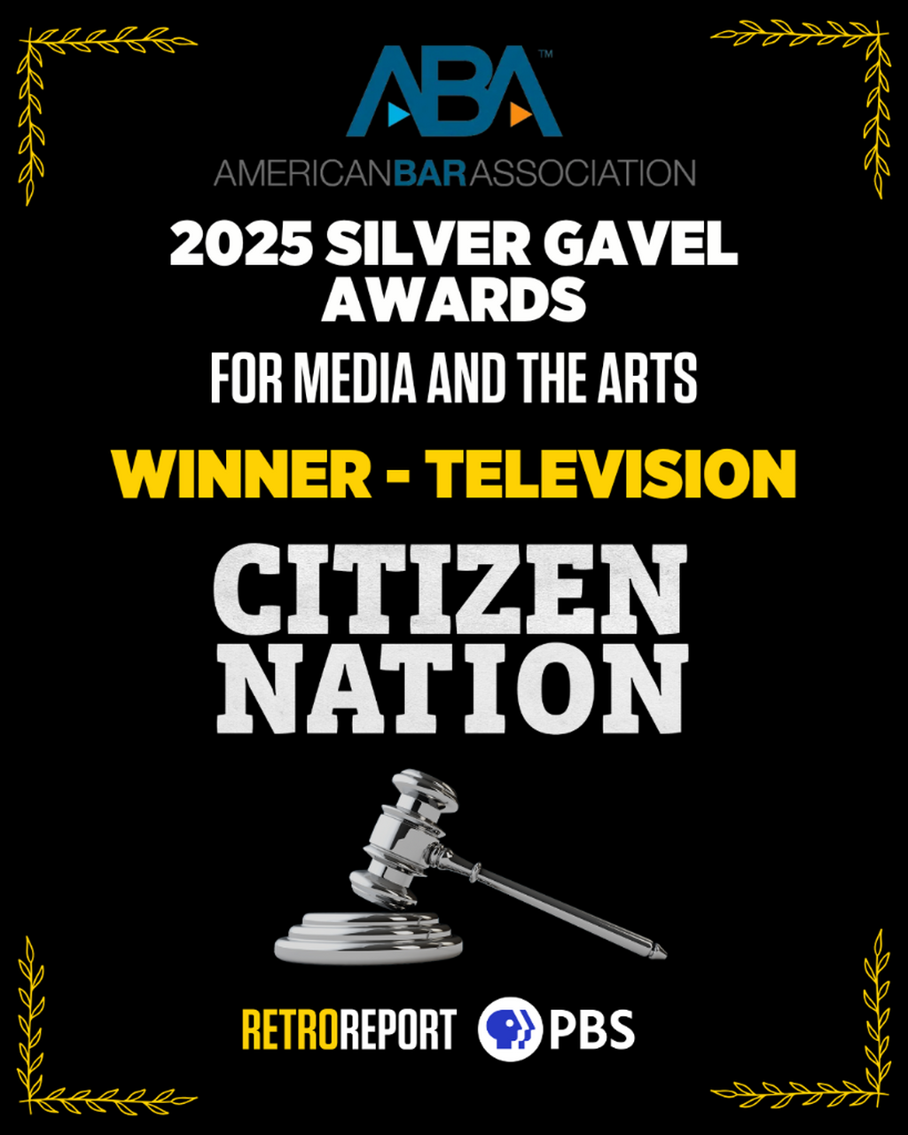 Citizen Nation Wins Silver Gavel Award! 