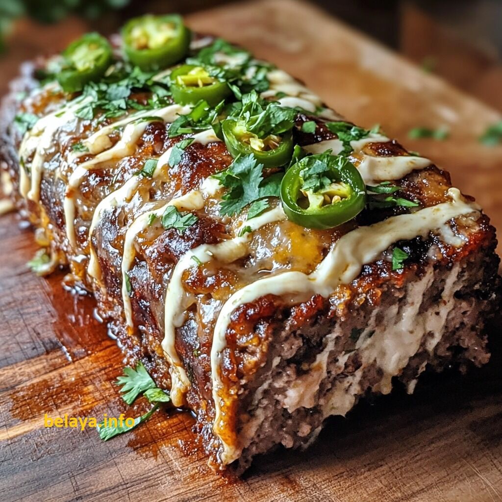 Smoky Jalape&ntilde;o Popper Meatloaf