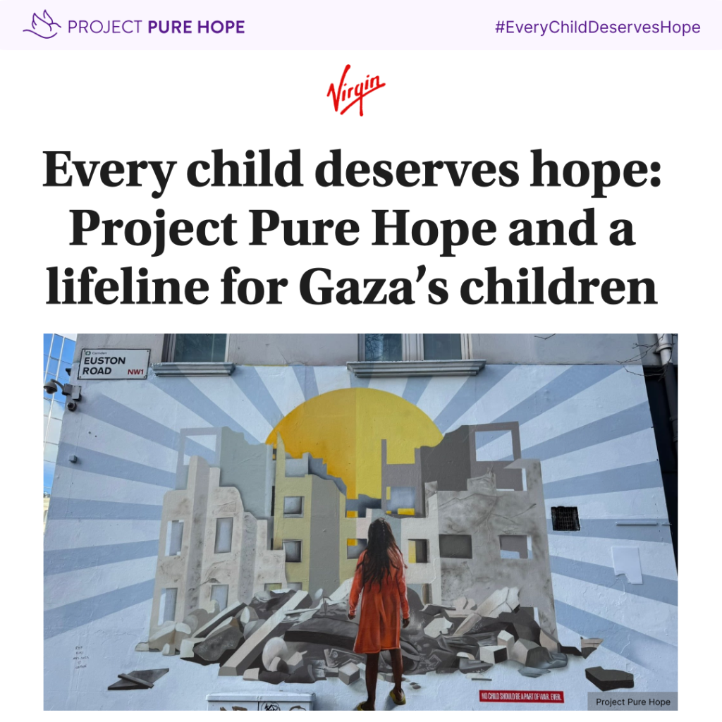 article: Every child deserves hope: Project Pure Hope and a lifeline for Gaza&rsquo;s children