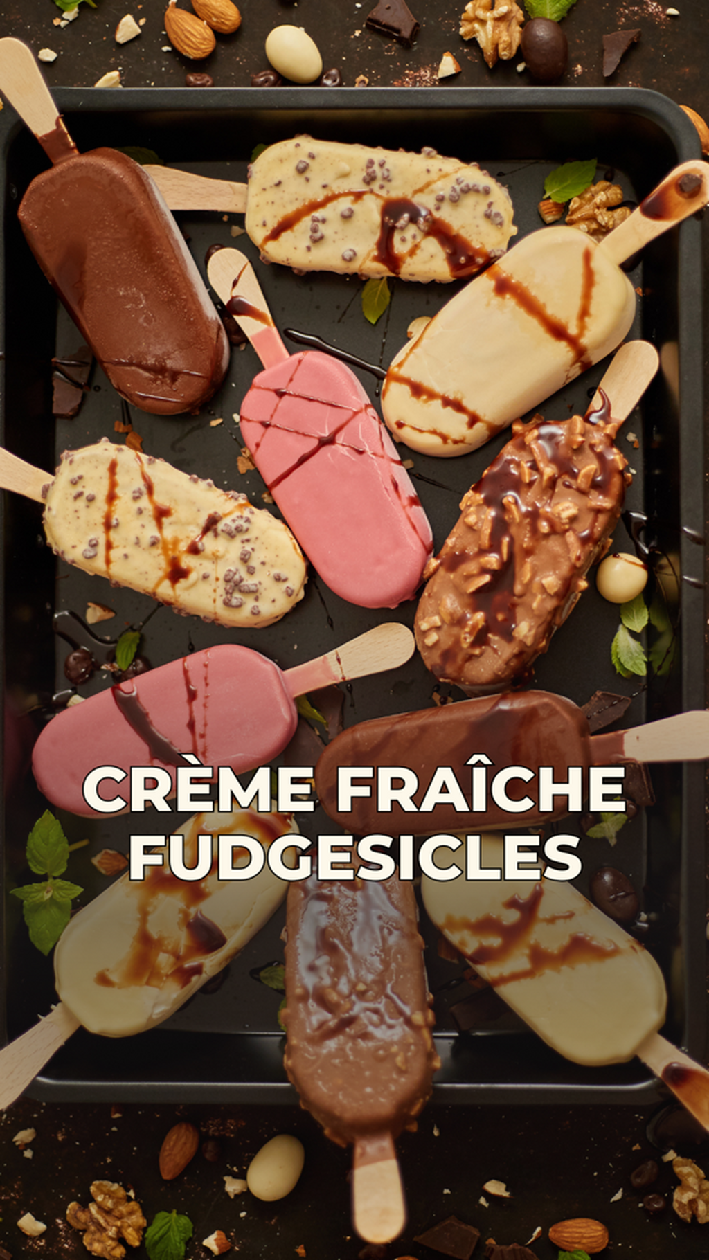 Cr&egrave;me Fra&icirc;che Fudgesicles
