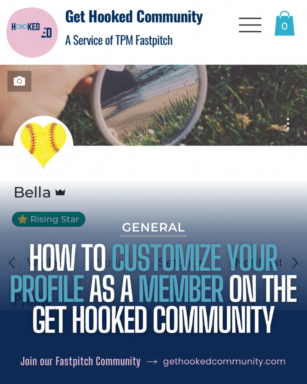 How to Customize Your Profile as a Member on Get Hooked Community