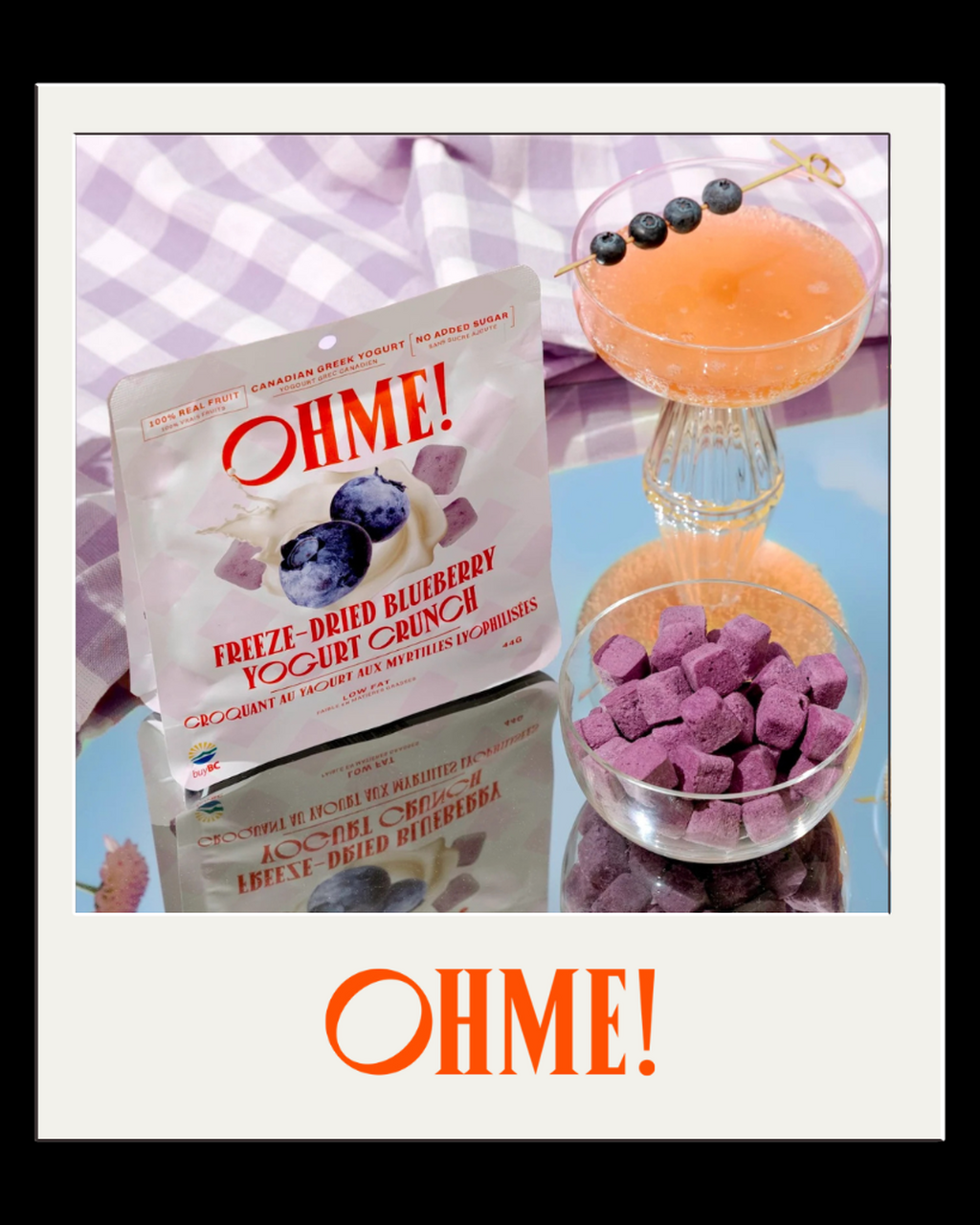 OHME! freeze-dried fruits yogurt crunches blueberry