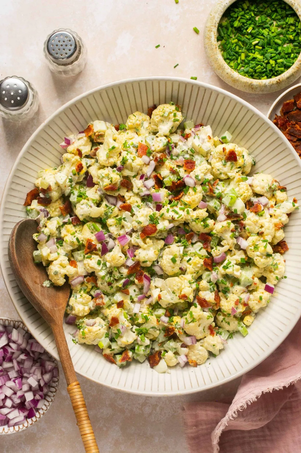 Cauliflower faux-tato salad 