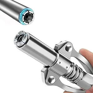 Double Handles Grease Gun Coupler Tip 6 Thickened Jaws
