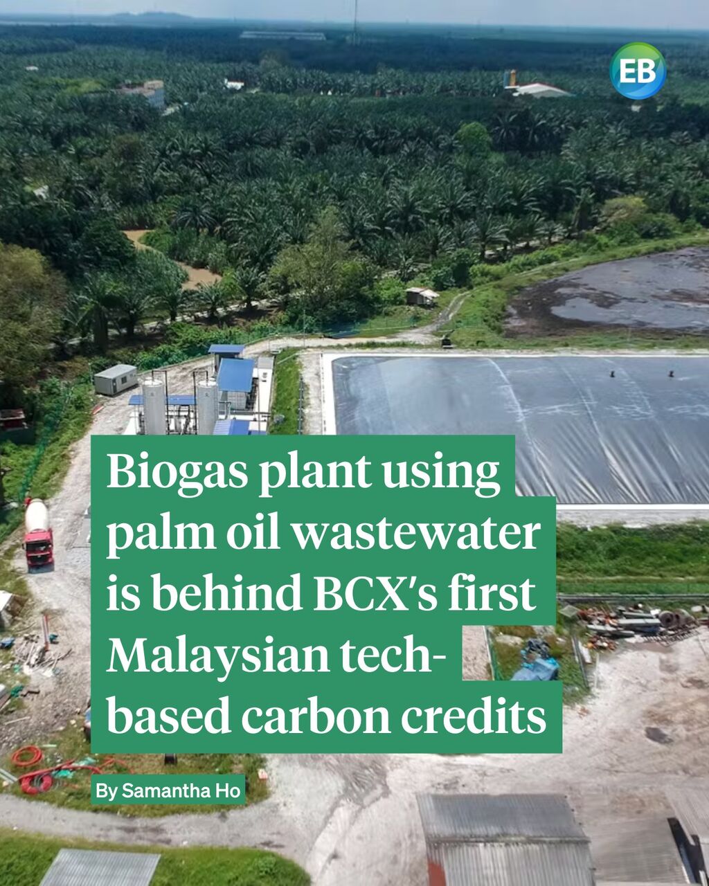 Biogas plant using palm oil wastewater is behind BCX&rsquo;s first Malaysian tech-based carbon credits