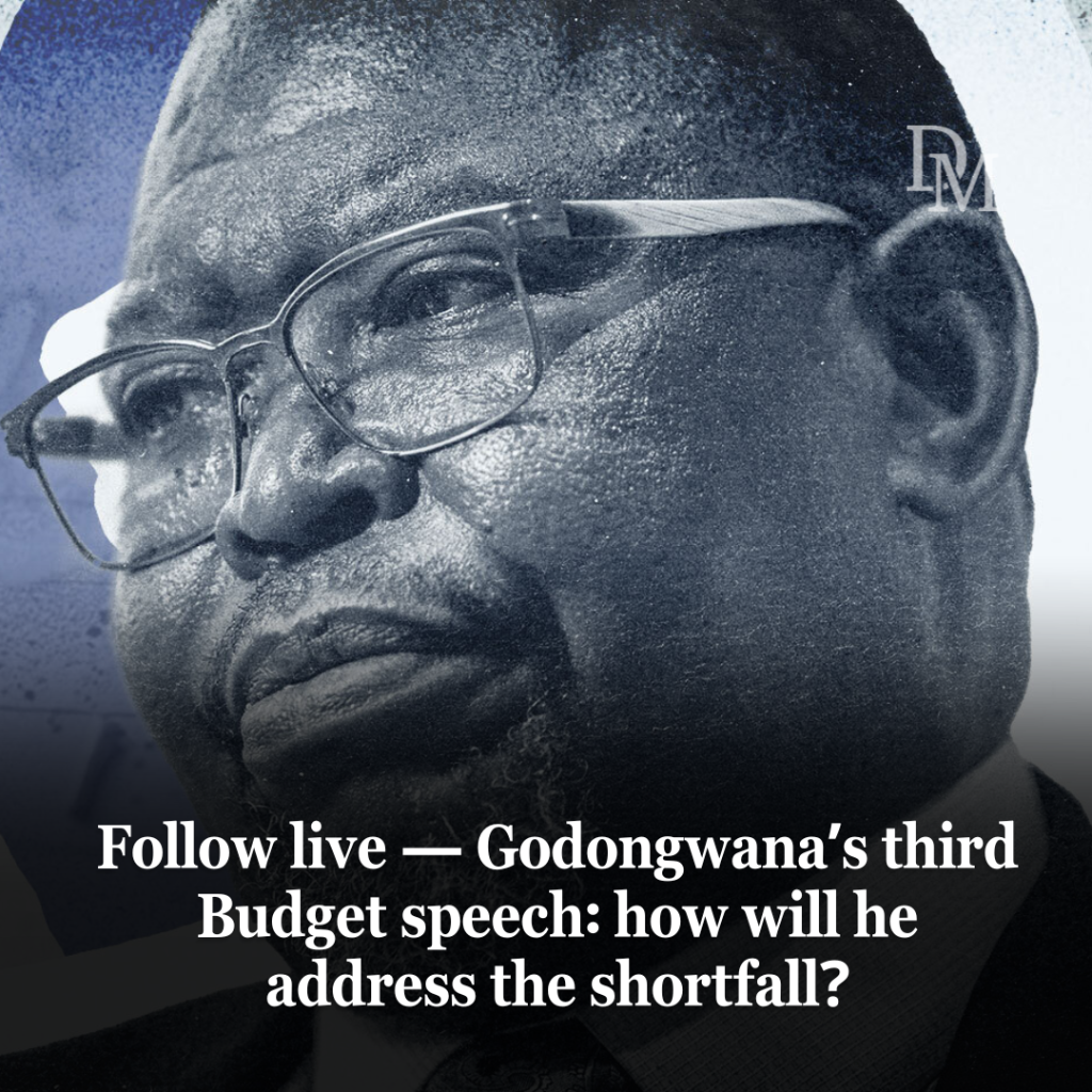 Follow live &mdash; Godongwana&rsquo;s third Budget speech: how will he address the shortfall?