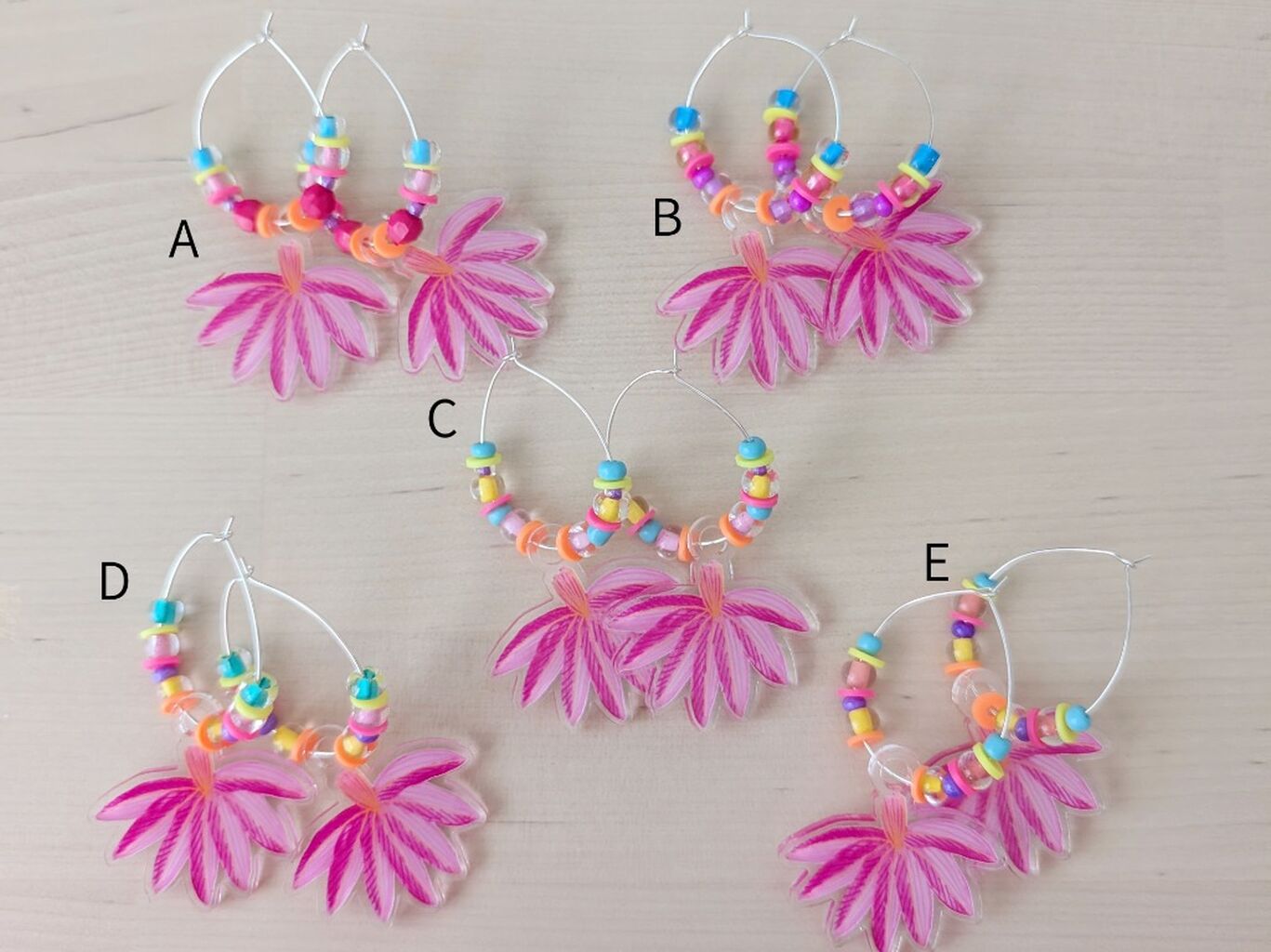 Colorful Statement Earrings on Etsy