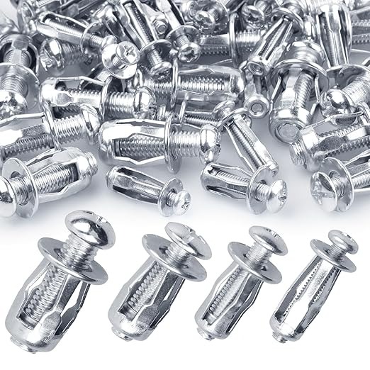 40Pcs Expansion Screw Petal Nut, M4 M5 M6 M8 Jack Nuts